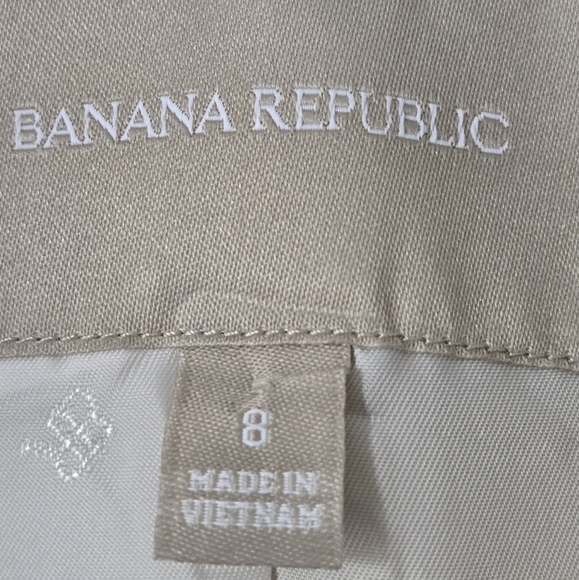 Banana Republic Mustard Yellow Ivory Tipped Blazer One Button Size 8 Preppy - Picture 12 of 16